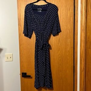 Latched Mama Midi Wrap Dress
